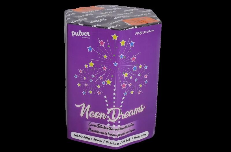 Jetzt Neon Dreams 19-Schuss-Feuerwerk-Batterie ab 33.99€ bestellen