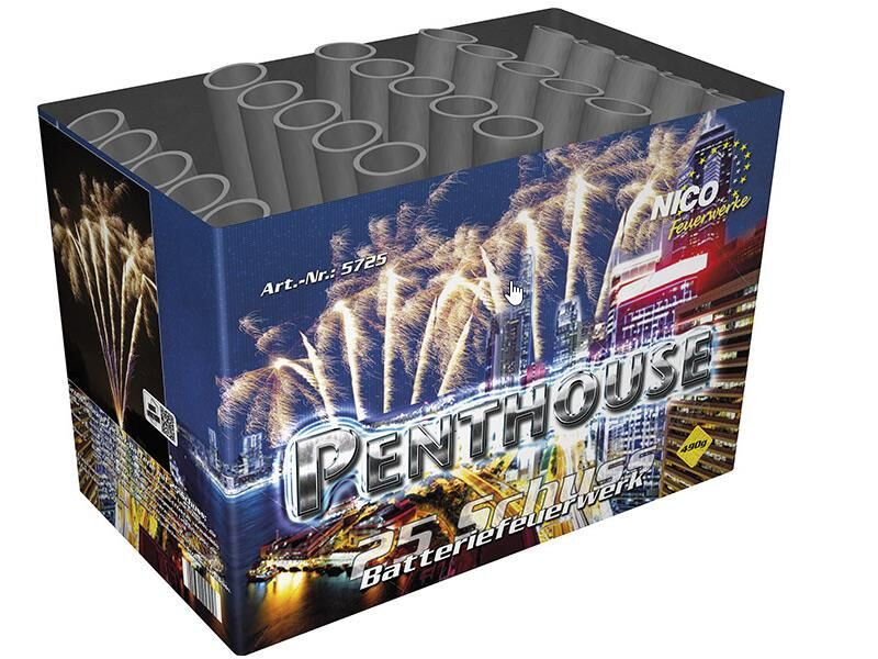 Jetzt Penthouse 25 Schuss-Feuerwerks-Batterie ab 56.09€ bestellen