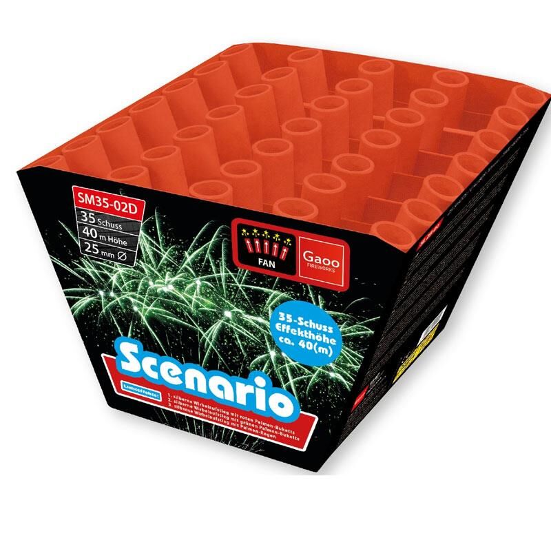 Jetzt Scenario 35-Schuss-Feuerwerk-Batterie ab 52.69€ bestellen