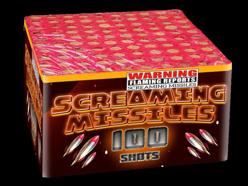 Jetzt Screaming Missiles 100-Schuss-Feuerwerk-Batterie ab 12.74€ bestellen