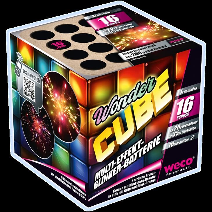 Jetzt Wonder Cube 16-Schuss-Feuerwerk-Batterie ab 5.94€ bestellen