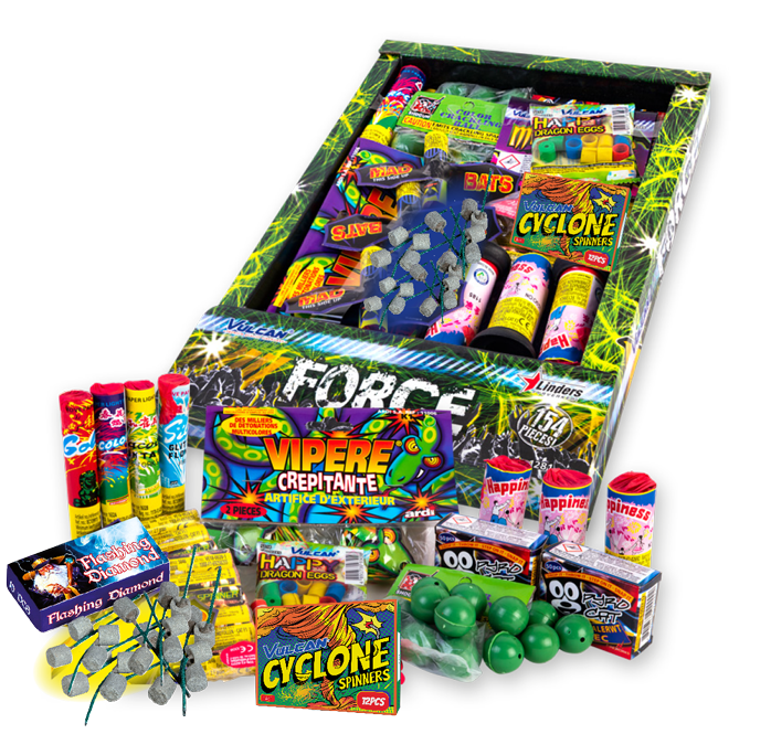 Jetzt Force - 154-teiliges-Leuchtfeuerwerk-Sortiment ab 18.69€ bestellen