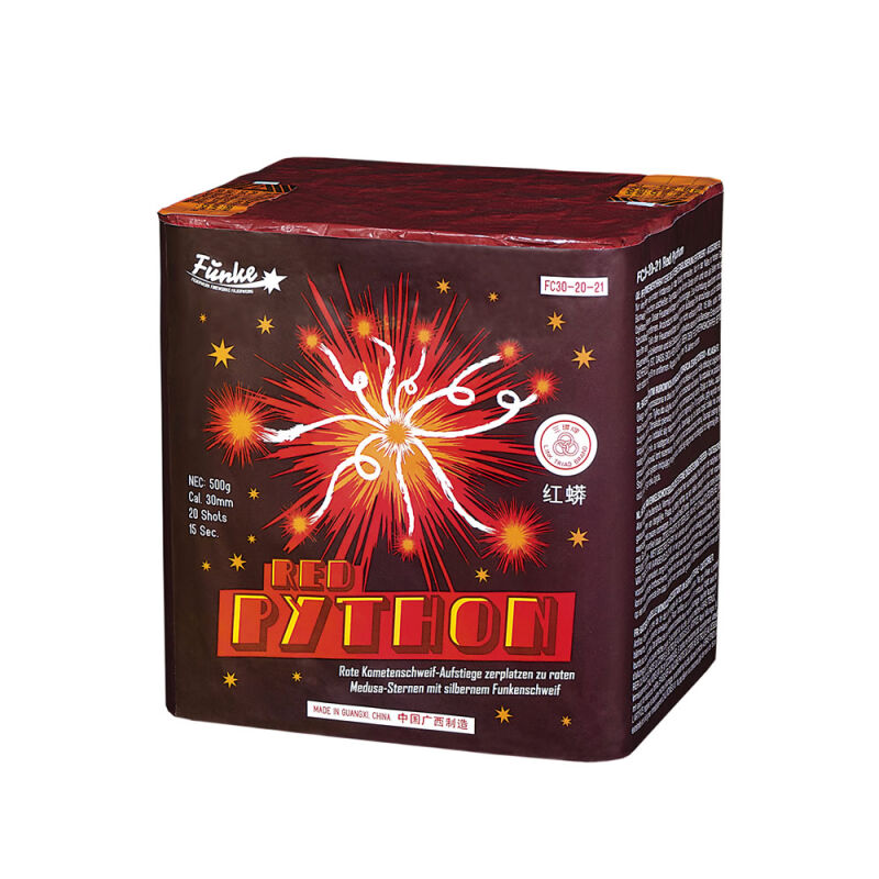 Jetzt Red Python 20-Schuss-Feuerwerk-Batterie ab 50.99€ bestellen