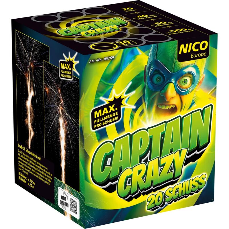Jetzt Captain Crazy 20-Schuss-Feuerwerk-Batterie ab 42.49€ bestellen
