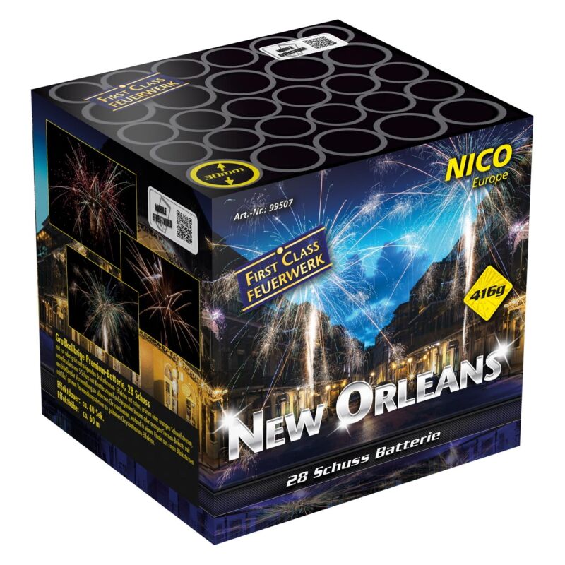 Jetzt New Orleans 28-Schuss-Feuerwerk-Batterie ab 39.09€ bestellen