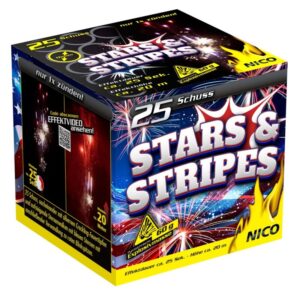 Silvester 2025 ~ Stars & Stripes 25-Schuss-Feuerwerk-Batterie
