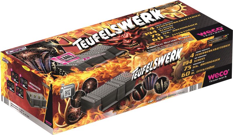 Jetzt Teufelswerk 194-Schuss-Feuerwerkverbund ab 196.34€ bestellen