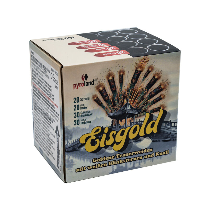 Jetzt Eisgold 20-Schuss-Feuerwerk-Batterie ab 9.34€ bestellen