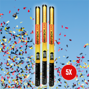 Silvester ~ Deutschlandregen 80cm Papierflitter 5er Bundle