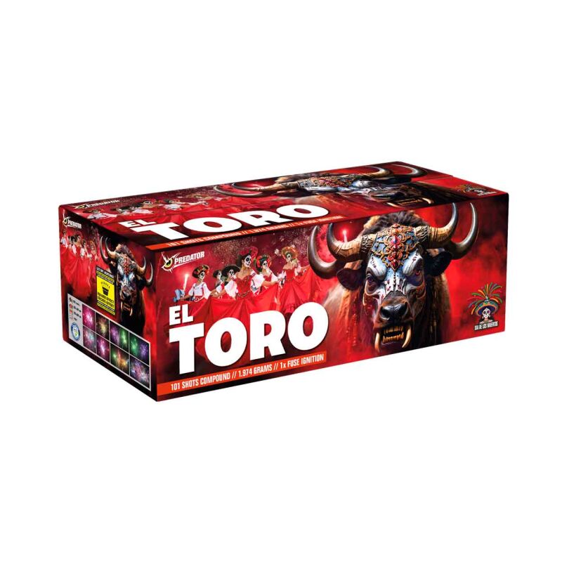 Silvester ~ El Toro 101-Schuss-Feuerwerk-Verbund