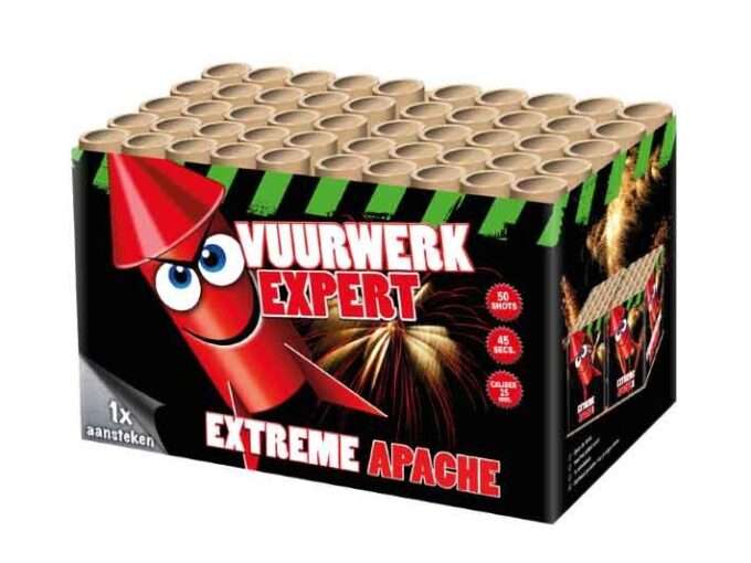Silvester ~ Extreme Apache 50-Schuss-Feuerwerkverbund